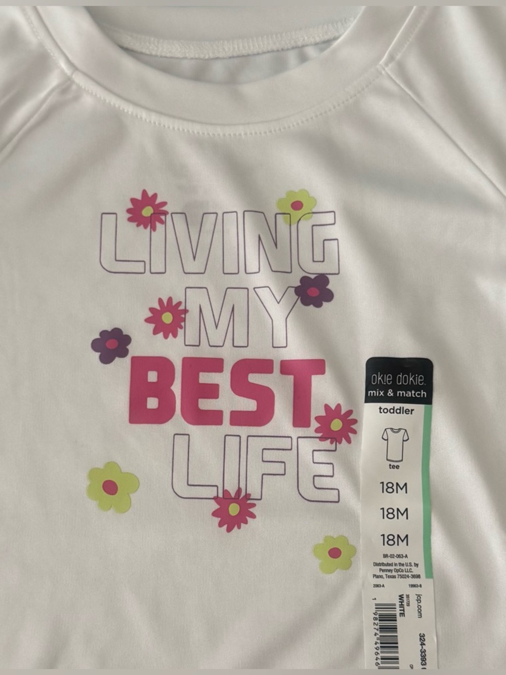 Okie Dokie Little Girls 2-pc Short Sleeve T-Shirt - Picture 8 of 11